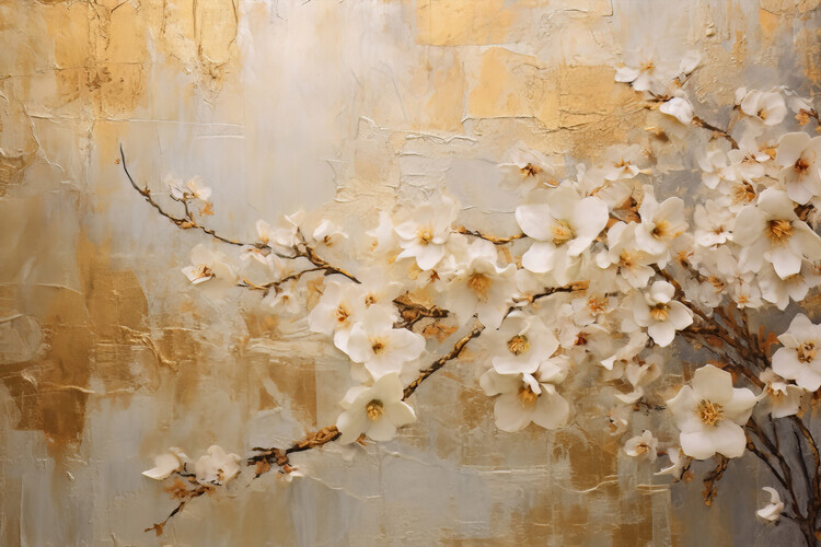 Bilge Paksoylu Plakát, Obraz - Fa Vintage Floral 75, Bilge Paksoylu, 40 × 26.7 cm