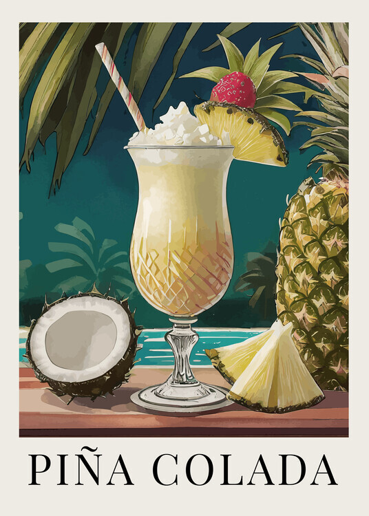 Andreas Magnusson Plakát, Obraz - Pina Colada, Andreas Magnusson, 30 × 40 cm