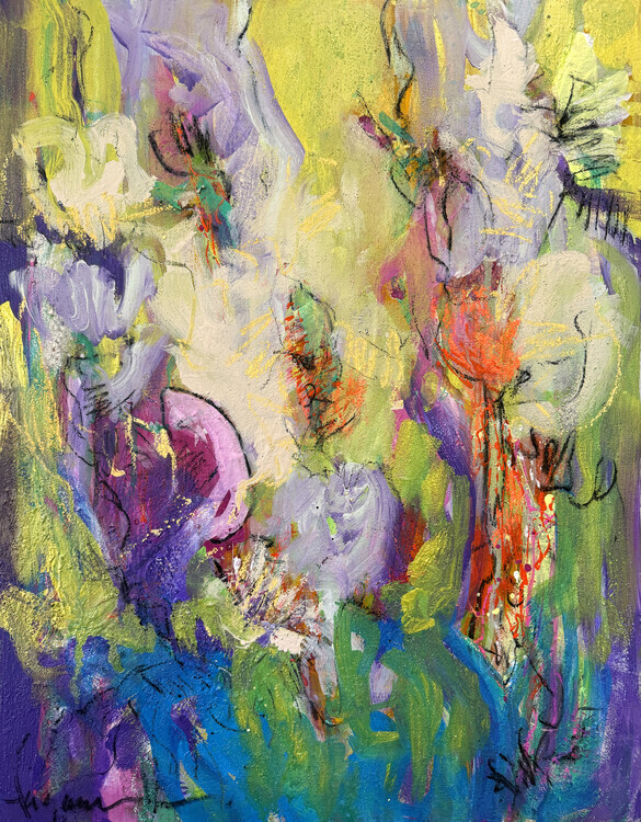 Dorothy Fagan Plakát, Obraz - Abstract Blossom Dance, Dorothy Fagan, 30 × 40 cm