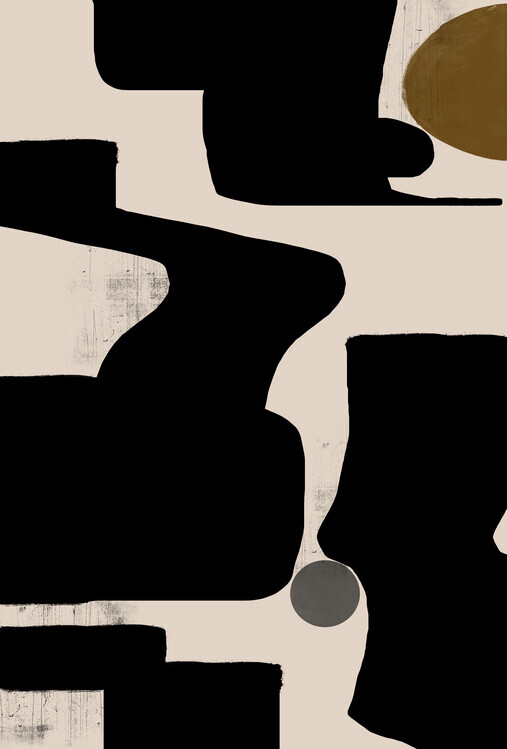 THE MIUUS STUDIO Plakát, Obraz - Curves and Shadows, THE MIUUS STUDIO, 26.7 × 40 cm