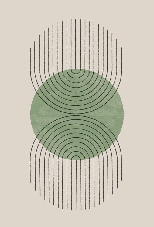 THE MIUUS STUDIO Plakát, Obraz - Symmetrical Waves, THE MIUUS STUDIO, 26.7 × 40 cm