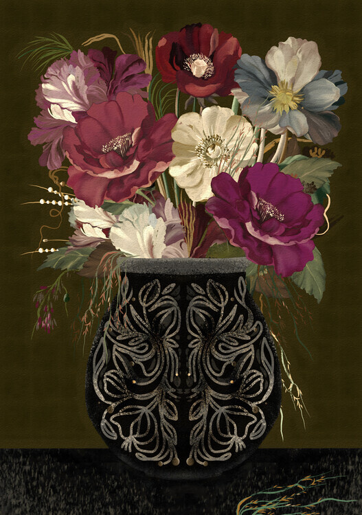 Josie George Plakát, Obraz - Vintage bouquet, Josie George, 26.7 × 40 cm