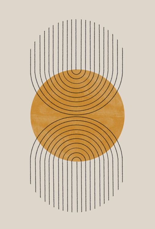 THE MIUUS STUDIO Plakát, Obraz - Symmetric Waves, THE MIUUS STUDIO, 26.7 × 40 cm