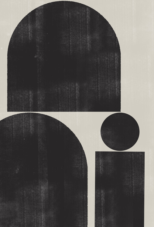 THE MIUUS STUDIO Plakát, Obraz - Geometric Silence, THE MIUUS STUDIO, 26.7 × 40 cm