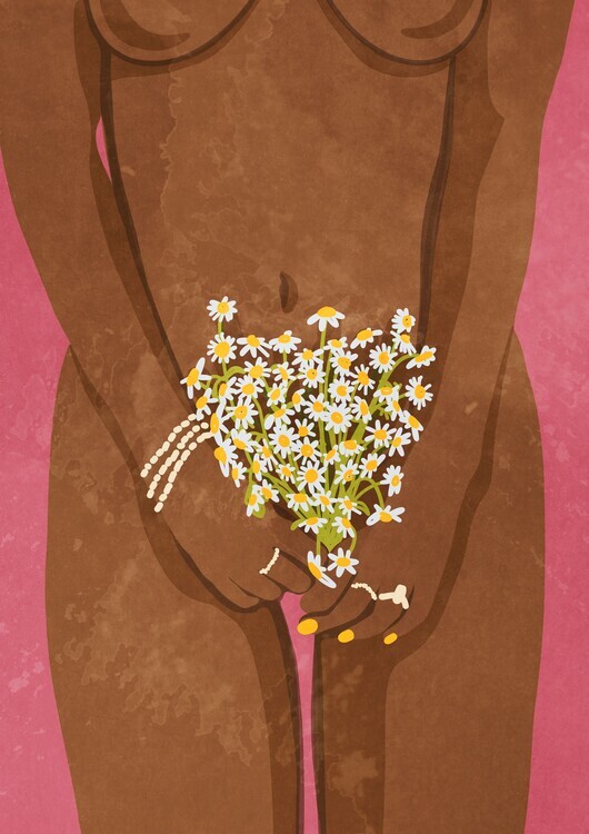 Raissa Oltmanns Plakát, Obraz - Wearing Floweers, Raissa Oltmanns, 30 × 40 cm