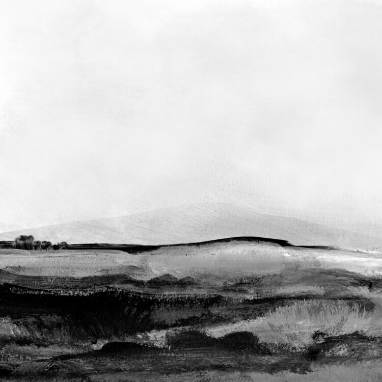 Dan Hobday Plakát, Obraz - Mono Landscape No1, Dan Hobday, 40 × 40 cm