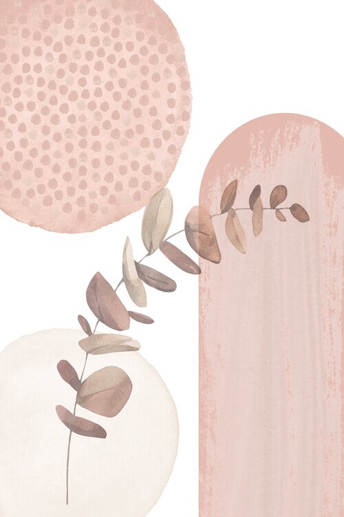 Sally Ann Moss Plakát, Obraz - boho pink-3, Sally Ann Moss, 26.7 × 40 cm