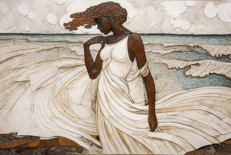 Treechild Plakát, Obraz - Ocean's Serenity, Treechild, 40 × 26.7 cm