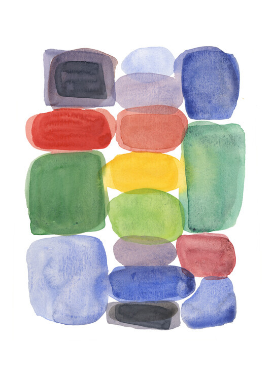 Louise van Terheijden Plakát, Obraz - Color Blocks 2, Louise van Terheijden, 30 × 40 cm