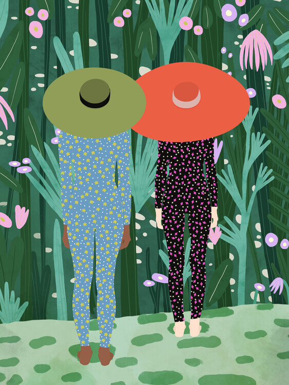 Jota de jai Plakát, Obraz - Jungle Pijamas, Jota de jai, 30 × 40 cm