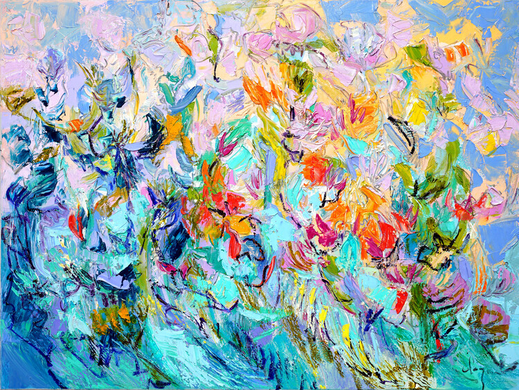 Dorothy Fagan Plakát, Obraz - Radiant Floral Harmony, Dorothy Fagan, 40 × 30 cm