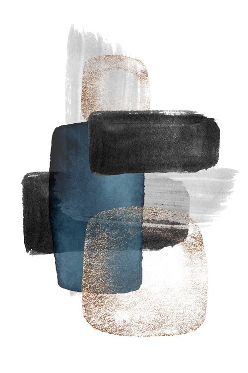 Sally Ann Moss Plakát, Obraz - Night Blue-2, Sally Ann Moss, 26.7 × 40 cm