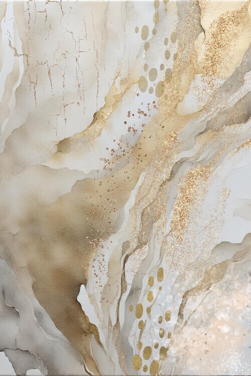 Sally Ann Moss Plakát, Obraz - Gold Marble, Sally Ann Moss, 26.7 × 40 cm