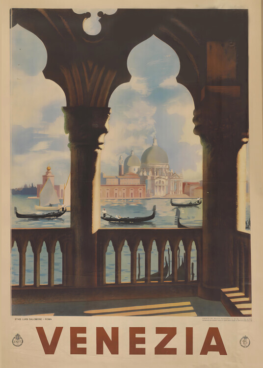 Andreas Magnusson Plakát, Obraz - Venezia 1938, Andreas Magnusson, 30 × 40 cm