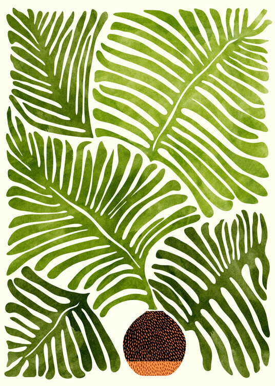 Kristian Gallagher Plakát, Obraz - Summer Fern, Kristian Gallagher, 30 × 40 cm