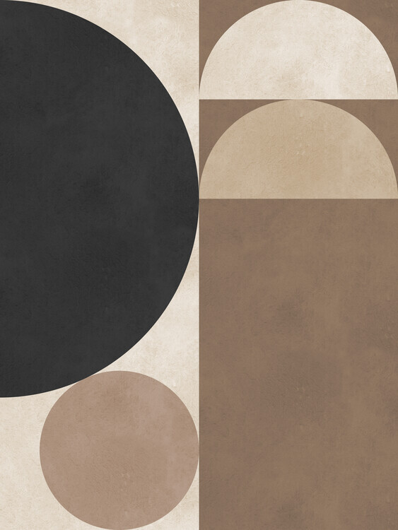 Vitor Costa Plakát, Obraz - Brown geometry 6, Vitor Costa, 30 × 40 cm