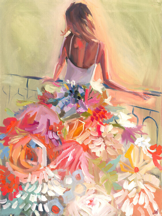 Jenny Westenhofer Plakát, Obraz - Flower Dress, Jenny Westenhofer, 30 × 40 cm