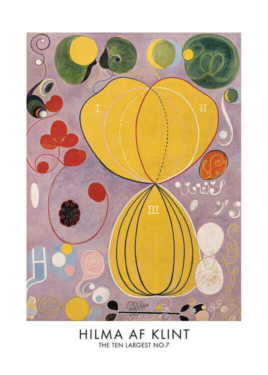 Hilma Af Klint Plakát, Obraz - The Ten Largest No.7 Poster, Hilma Af Klint, 30 × 40 cm