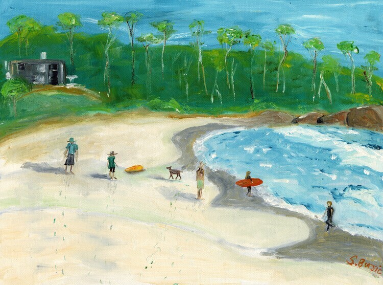 Sharyn Bursic Plakát, Obraz - Beach Day, Sharyn Bursic, 40 × 30 cm