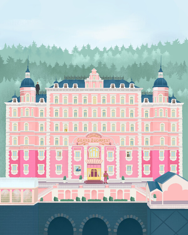 Petra Lizde Plakát, Obraz - The Grand Budapest Hotel, Petra Lizde, 30 × 40 cm