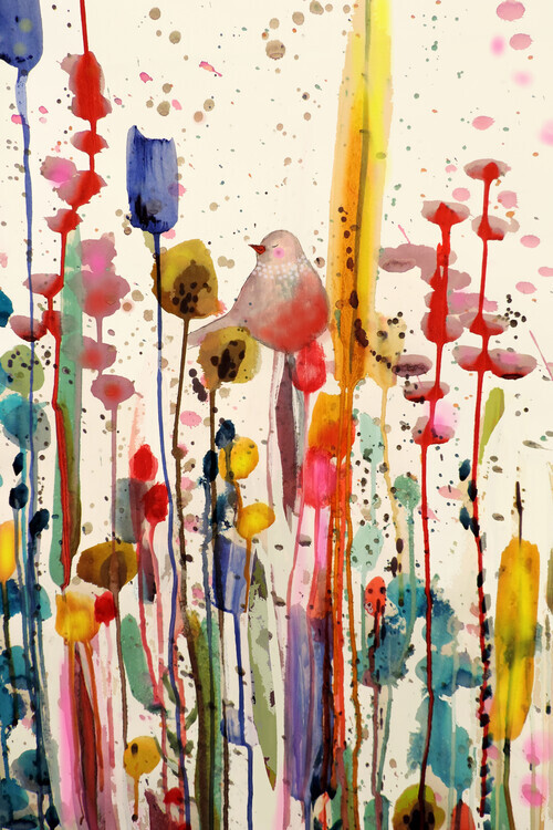 Sylvie Demers Plakát, Obraz - Bird in Bliss, Sylvie Demers, 26.7 × 40 cm
