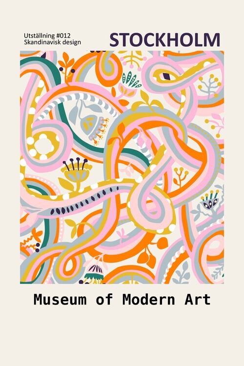 Annick Plakát, Obraz - Botanical dopamine Exhibition Stockholm, Annick, 26.7 × 40 cm