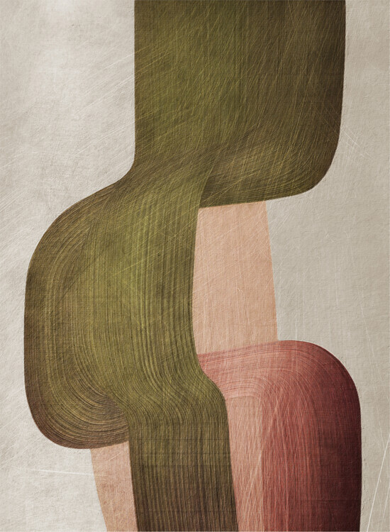 Alma Plakát, Obraz - Metal Brushs nAo1, Alma, 30 × 40 cm