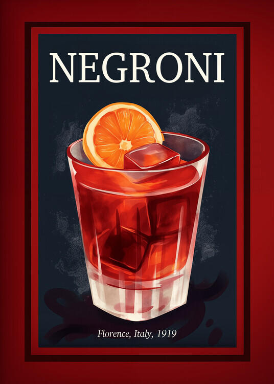 Andreas Magnusson Plakát, Obraz - Negroni Florence, Andreas Magnusson, 30 × 40 cm