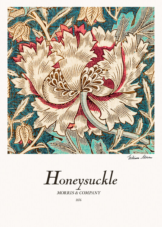 William Morris Plakát, Obraz - Honeysuckle, William Morris, 30 × 40 cm