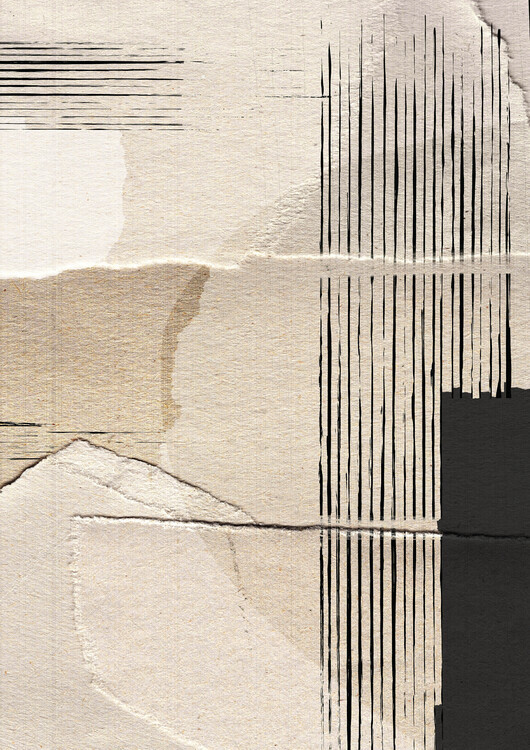 Dan Hobday Plakát, Obraz - Paper Abstract, Dan Hobday, 30 × 40 cm