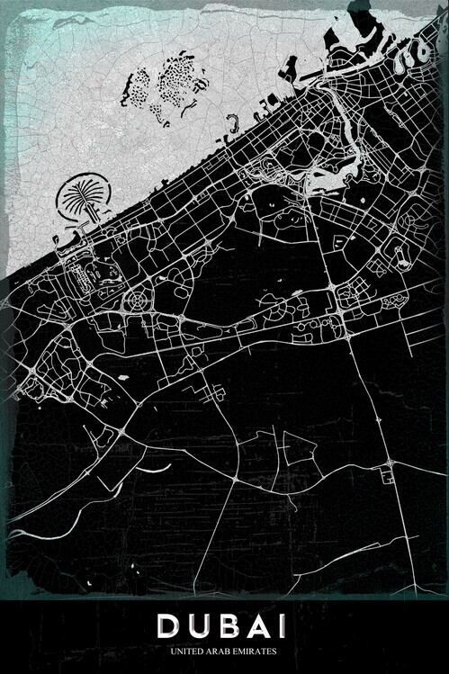 StudioSix Plakát, Obraz - DUBAI, StudioSix, 26.7 × 40 cm