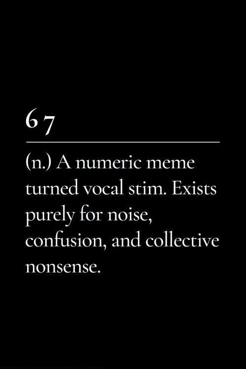 Europosters Plakát, Obraz - Six Seven - 67 dictionary, 26.7 × 40 cm