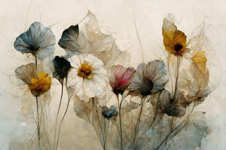 Treechild Plakát, Obraz - Whispering Blooms, Treechild, 40 × 26.7 cm