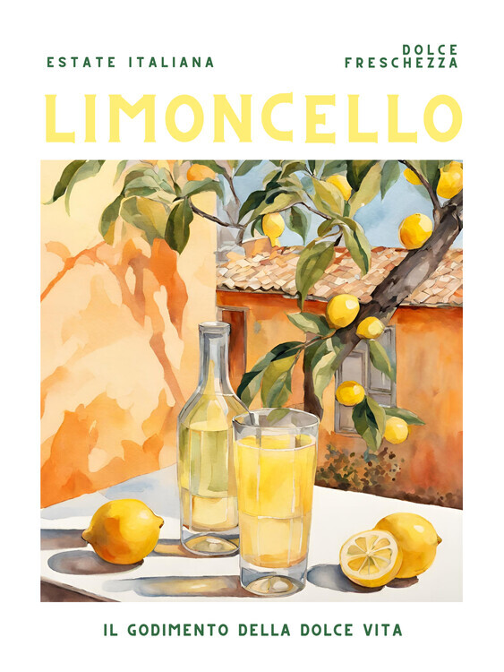Fresh Plakát, Obraz - Limoncello, Fresh, 30 × 40 cm