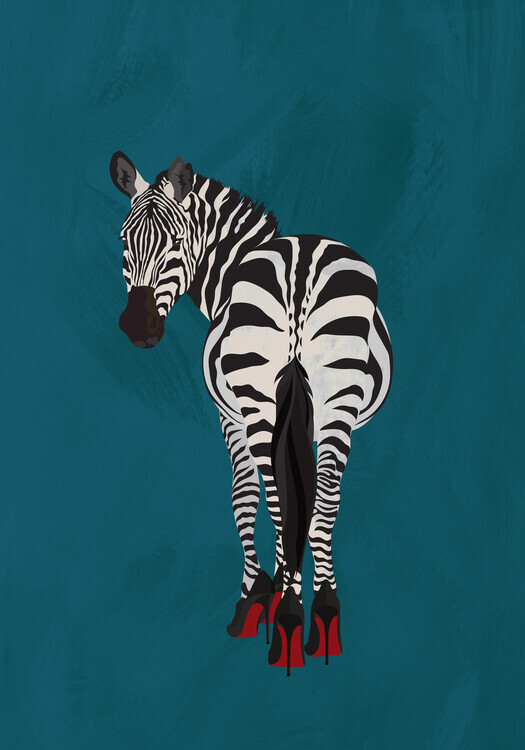 Sarah Manovski Plakát, Obraz - Zebra heels, Sarah Manovski, 26.7 × 40 cm