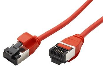 Roline U/FTP patchkabel kat. 8, tenký, LSOH, 0,15m, červený