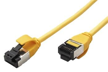 Roline U/FTP patchkabel kat. 8, tenký, LSOH, 0,15m, žlutý