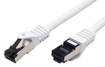 S/FTP patchkabel kat. 8, LSOH, 1m, bílý