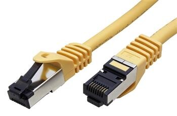 S/FTP patchkabel kat. 8, LSOH, 1m, žlutý