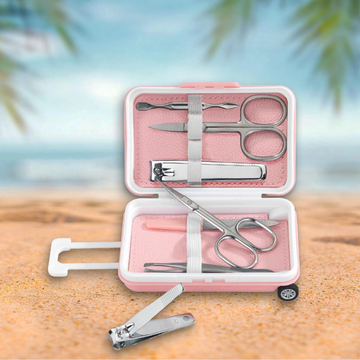 Manikúra v cestovním pouzdře, sada 7 ks