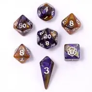 HYMGHO Mini Polymer RPG Dice Set Magister Robes (7)