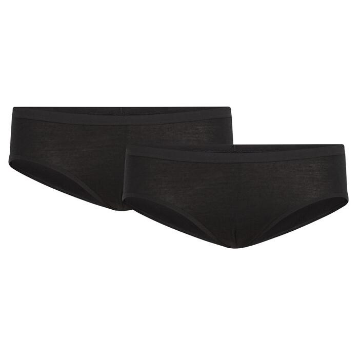 Dámské kalhotky Icebreaker Women Merino 150 Siren Hipkini 2 Pack Velikost: L / Barva: černá