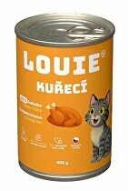 Louie Cat konz. Kuřecí s prebiotiky 400g 3 + 1 ZDARMA