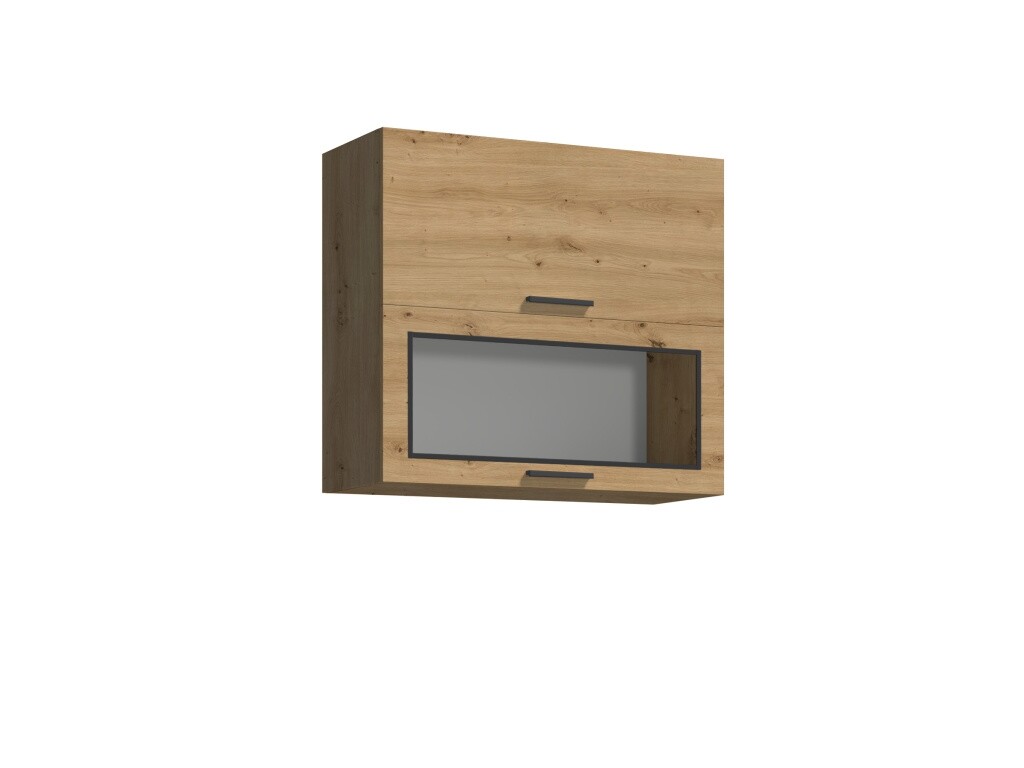 MALLEM, horní skříňka s prosklenými a průhlednými dvířky G80 UW, artisan