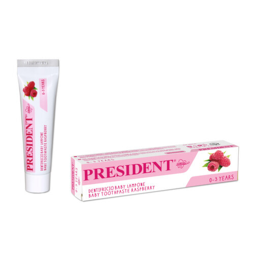 PRESIDENT zubní pasta děti 0-3roky malina 30ml