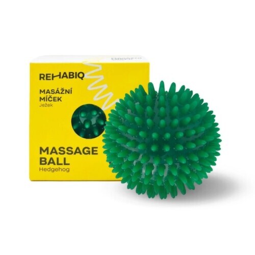 Rehabiq masážní míček ježek zelený 9cm