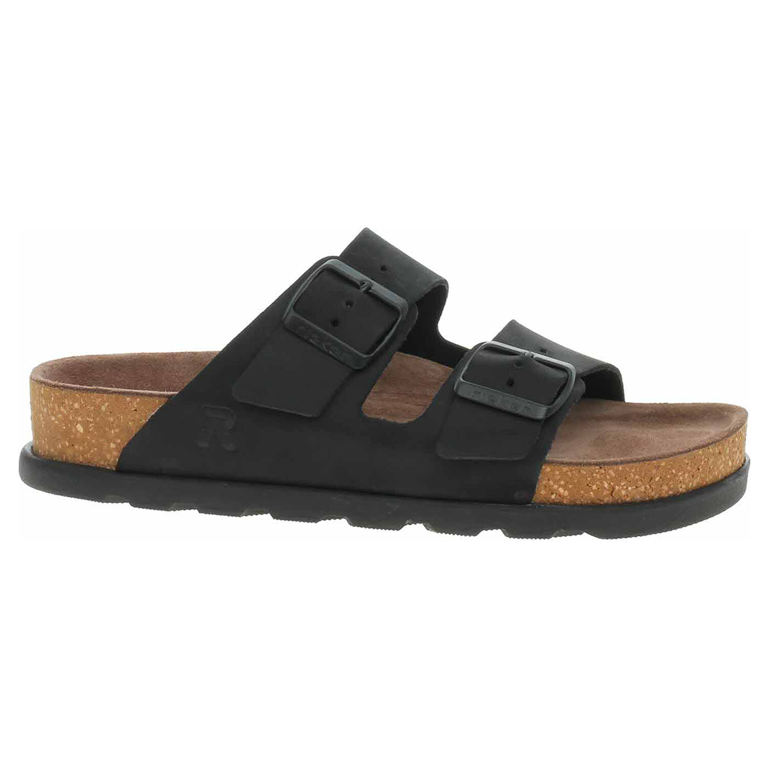 Ecco Dámské pantofle Rieker V3190-01 schwarz 23601337