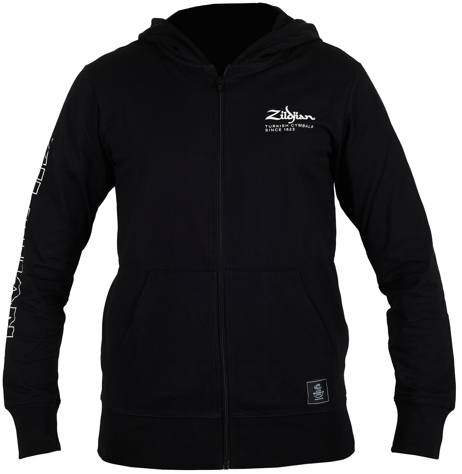 Zildjian Lightweight Zip Hoodie, Black – 2X