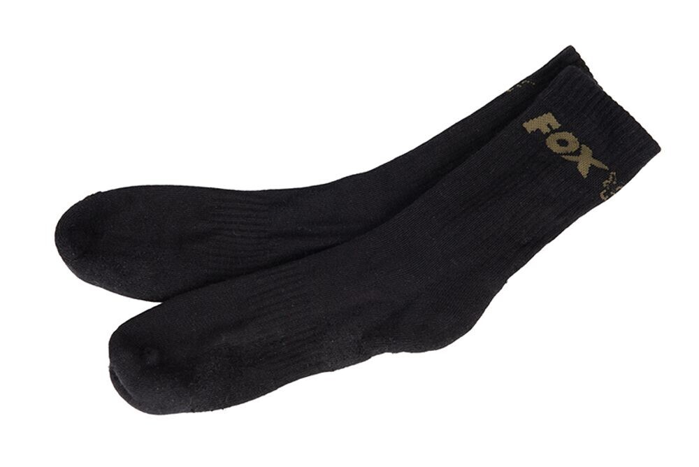 Fox Ponožky Black Socks 3-Pack - 10-13 (EU 44-46)