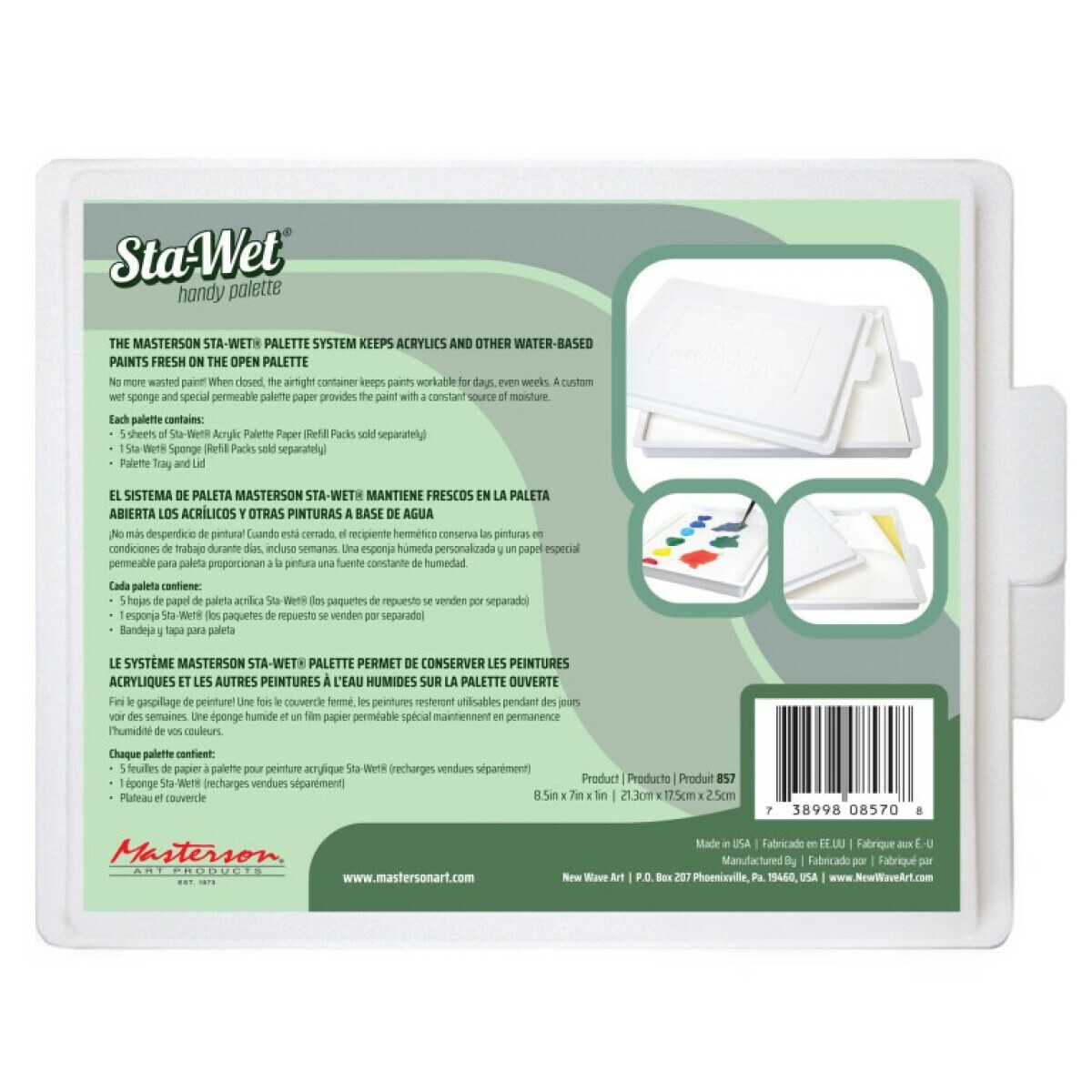 Stay wet paleta Masterson Sta-Wet Handy